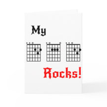 My DAD Rocks - Birthday, Father's Day, etc. Card