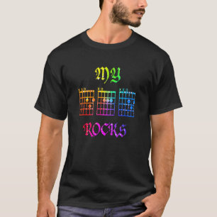 My Dad Rocks Guitar Chords Fathers Day T-Shirt