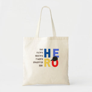 My Dad the hero-teacher father chauffeur son Tote Bag