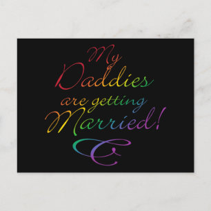 My Daddies Are Getting Married Postcard