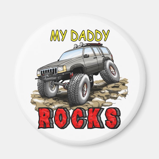 My_Daddy_Daddy_Rocks_ZJ Magnet (Front)