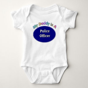My Daddy Is A Police Officer Baby Gifts Baby Bodysuit