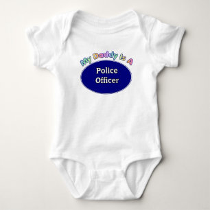My Daddy Is A Police Officer Baby Gifts Bodysuit