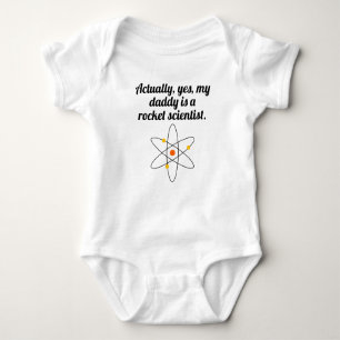 My Daddy Is A Rocket Scientist Baby Bodysuit
