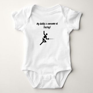 My Daddy Is Awesome At Fencing Baby Bodysuit