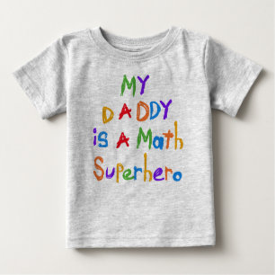 My Daddy Math Superhero T-shirts and Gifts