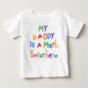 My Daddy Math Superhero T-shirts and Gifts