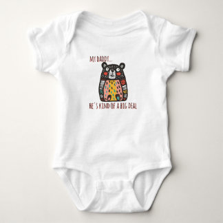 "My Daddy" Message Baby Bodysuit