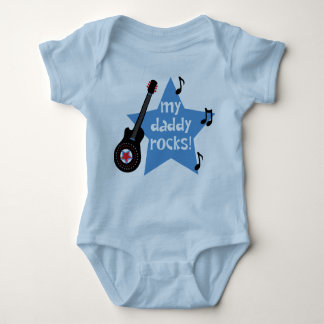 My Daddy Rocks Baby Bodysuit