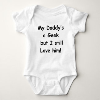 My Daddy's a Geek Baby Bodysuit