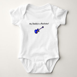 'My Daddy's a Rockstar!' Infant Romper Baby Bodysuit