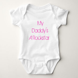 My Daddy's A Rockstar one piece outfit Baby Bodysuit