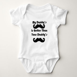 My Daddy's Moustache Is Better Baby Bodysuit