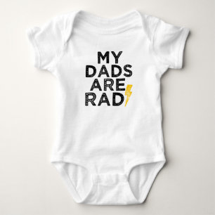 My Dads are Rad funny gay dads baby Bodysuit
