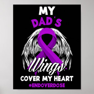 My Dad's Wings Cover My Heart End Overdose Poster
