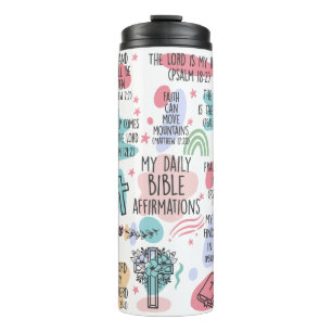 My Daily Bible Affirmations Thermal Tumbler