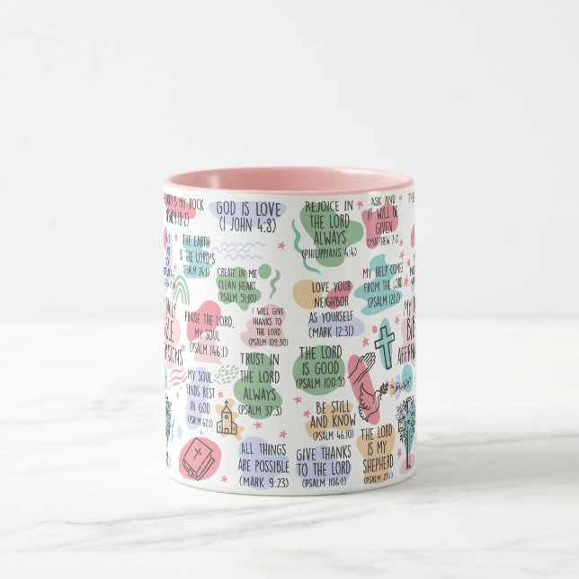 My daily Bible Mug  - Christian cup with Bible  (Center)
