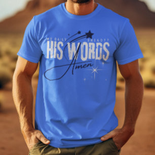 My Daily Bread - His Word - Gospel Prayer Blue Tri-Blend Shirt