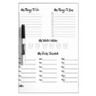 My Daily Planner Dry Erase Board