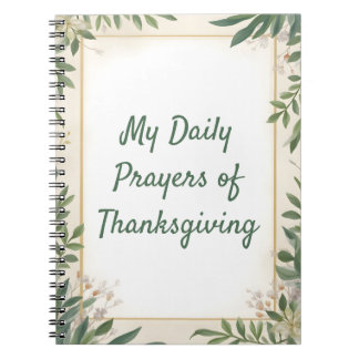 My Daily Prayers of Thanksgiving Journal