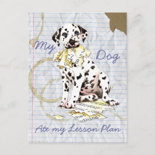 My Dalmatian Ate My Lesson Plan Postcard