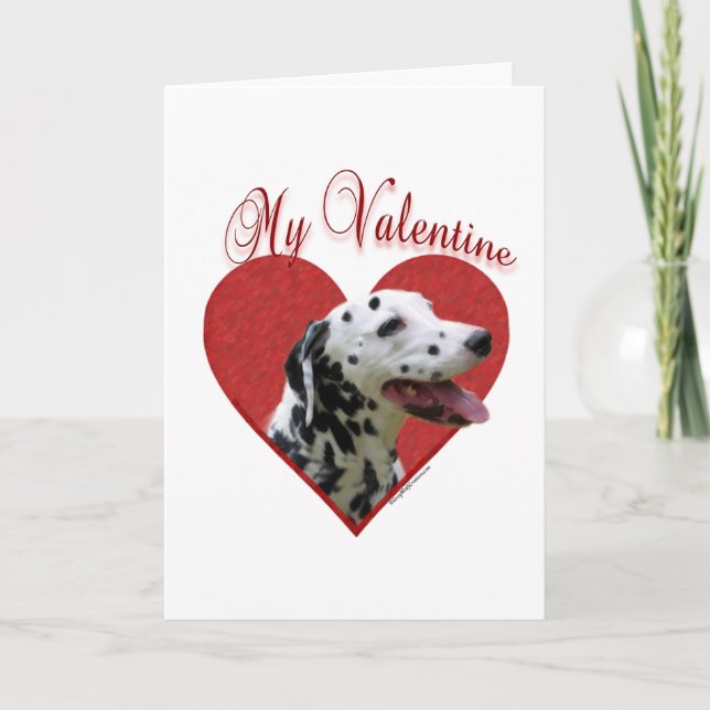 My Dalmatian Valentine Holiday Card (Front)