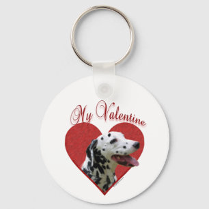 My Dalmatian Valentine Key Ring