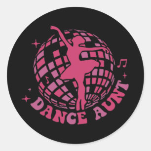 My Dance Aunt Era Dance Aunt Mothers Day  Classic Round Sticker