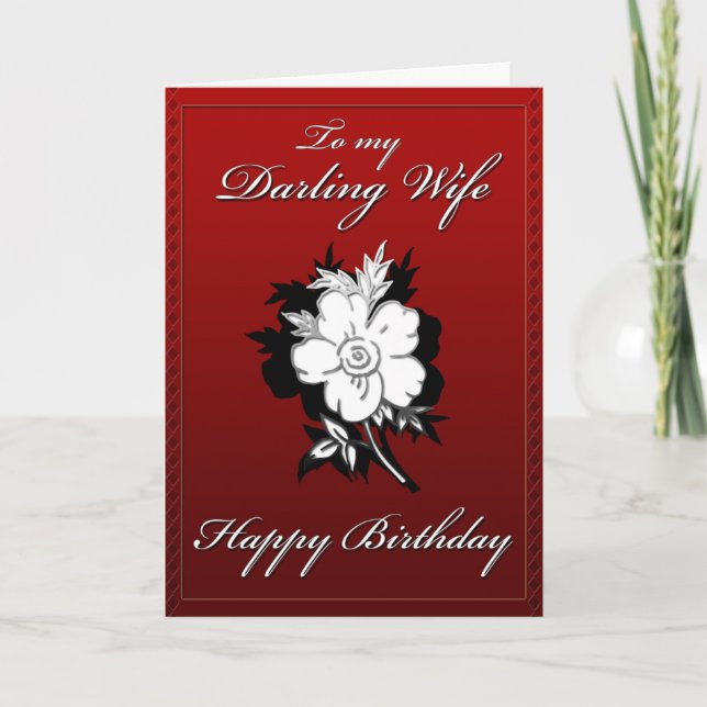 My Darling Wife Birthday card (Front)
