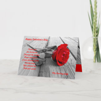 My darling wife valentine's day holiday card