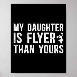 My Daughter Cheer Dad Of A Cheerleader Father Poster