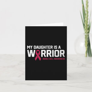 My Daughter is a Warrior Sickle Cell Anaemia Aware Card