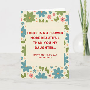 My Daughter Mothers Day Love Card