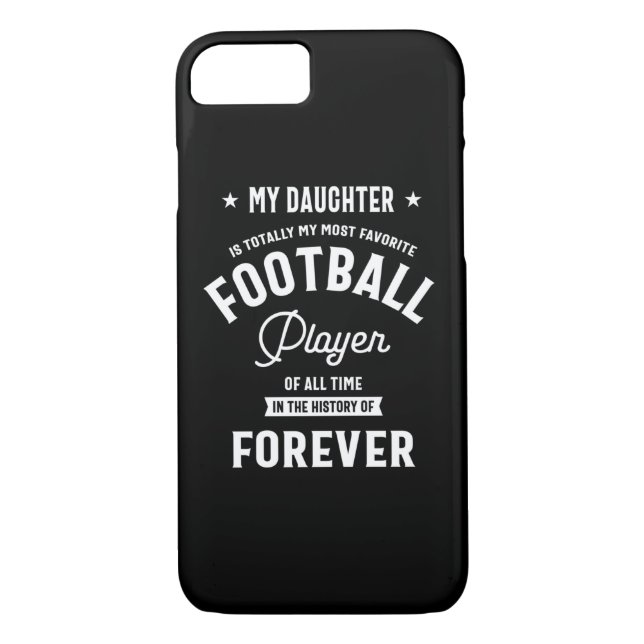 My Daughter My Most Favourite Football Player Case-Mate iPhone Case (Back)