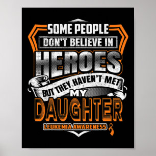 My Daughter's Fight Is My Fight Leukaemia Awarenes Poster