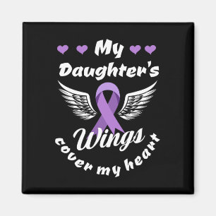 My Daughter's Wings Cover My Heart Overdose Awaren Magnet