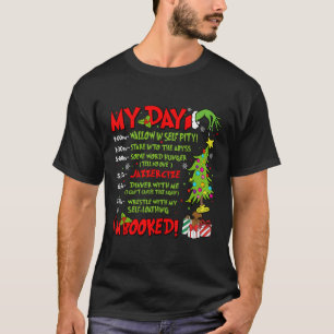 My Day I'm Booked Santa Christmas Xmas Snow Pajama T-Shirt