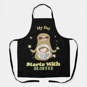 My Day Starts With Sloffee Apron