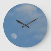 My Daytime Moon - Decorative Large Round Clock