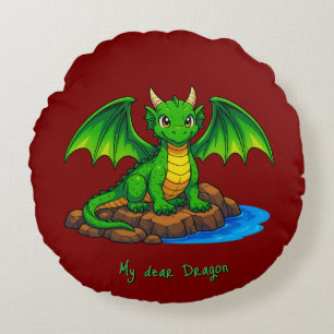 My dear Dragon Round Cushion