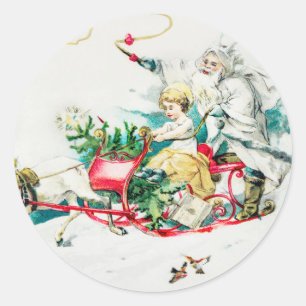 My Dear Little Friend- christmas Holiday   Classic Round Sticker