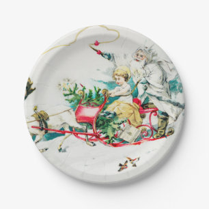 My Dear Little Friend- christmas Holiday  Paper Pl Plate