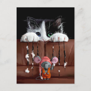 My dear mouse postcard