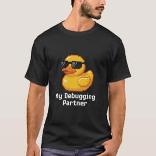 My Debugging Partner Rubber Duck Pixel Art T-Shirt