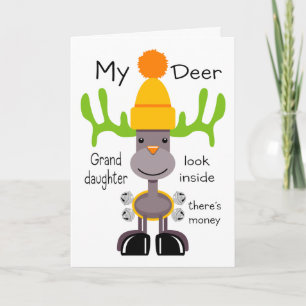 My Deer Granddaughter Holiday Card
