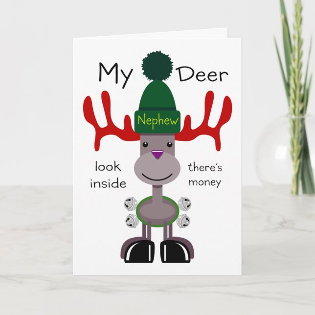 My Deer Nephew Holiday Card (Front)