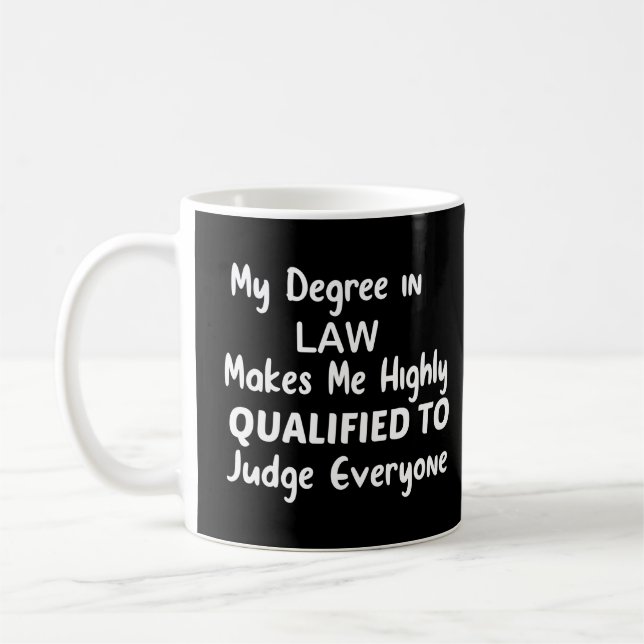  My Degree in Law Makes Me Highly Qualified to  Coffee Mug (Left)