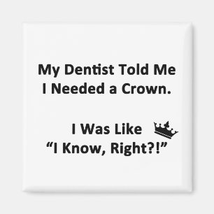 My Dentist Told Me Magnet