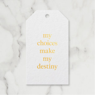 My Destiny Foil Gift Tag