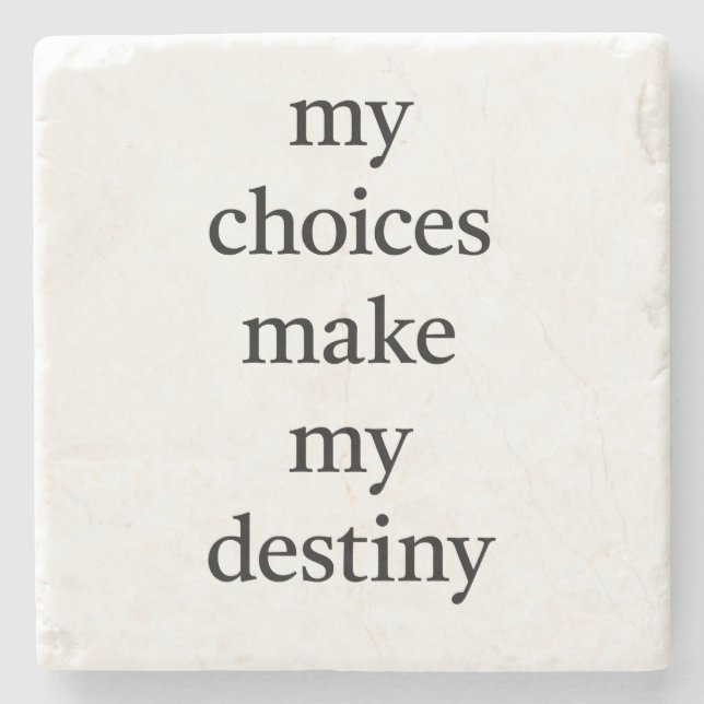 My Destiny Marble Stone Coaster (Front)